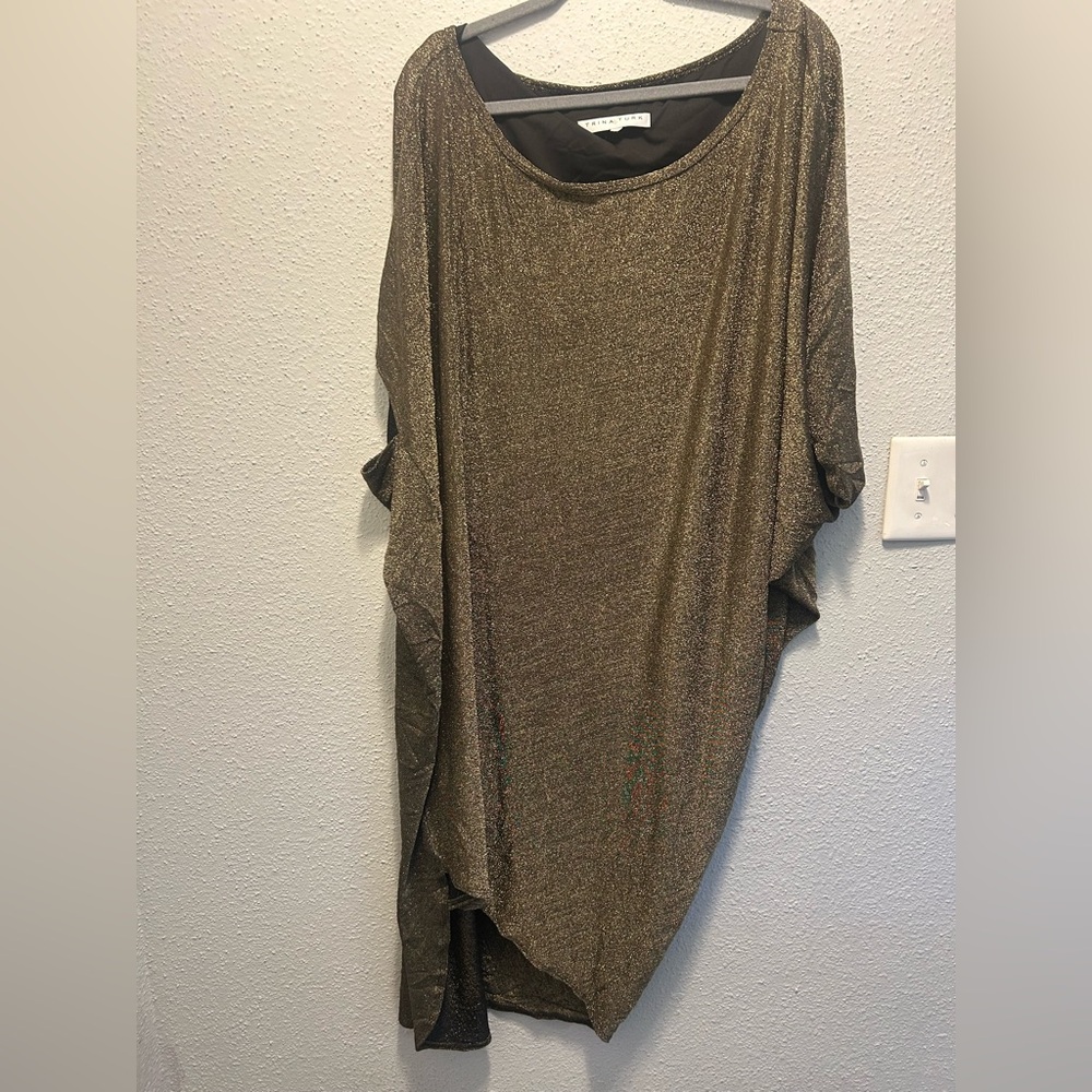 Trina Turk Metallic Gold Top